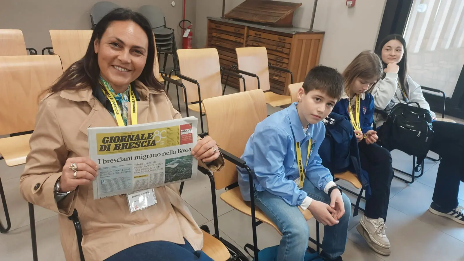 La classe 5E della scuola Laini di Desenzano in visita al GdB