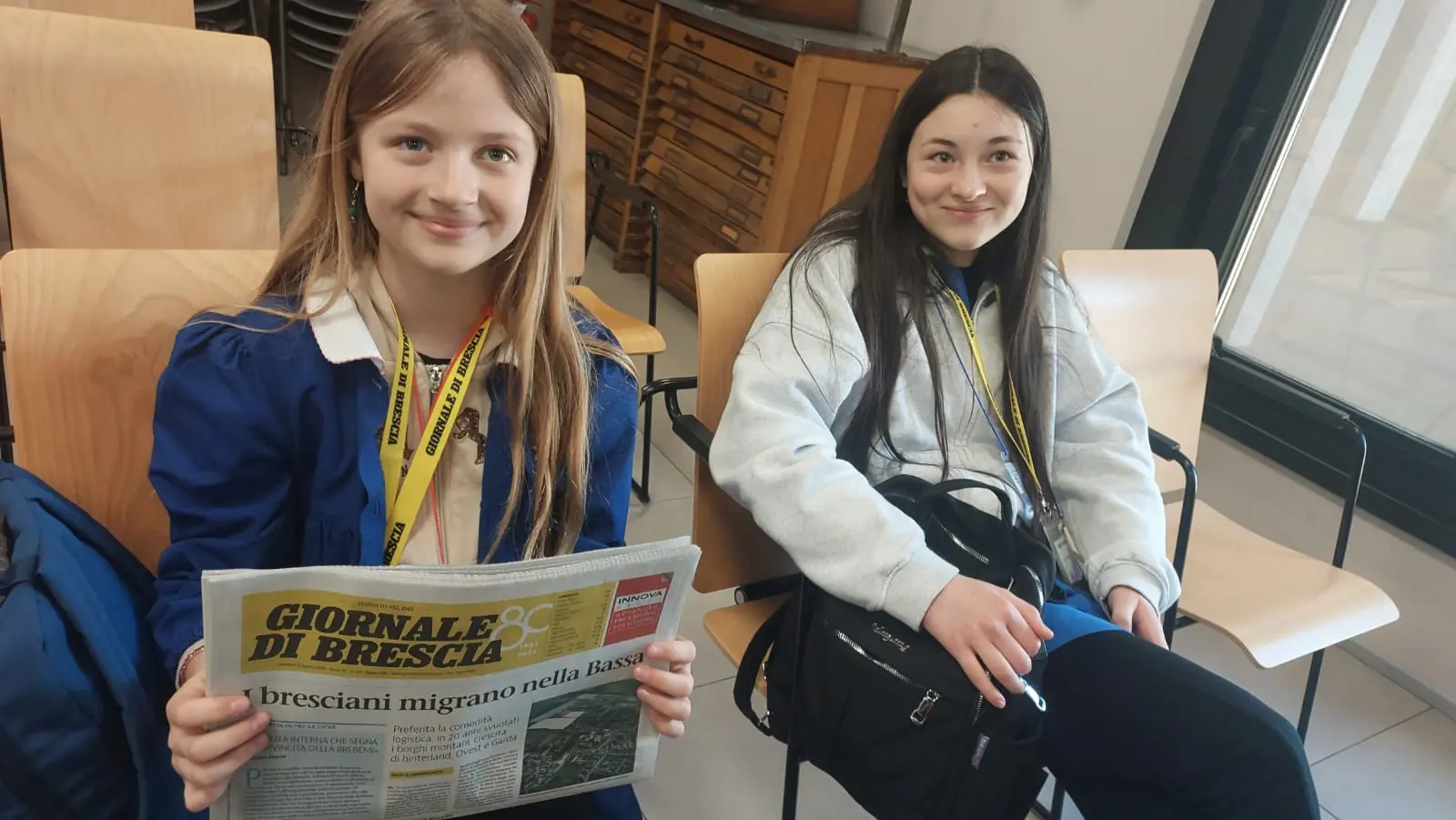 La classe 5E della scuola Laini di Desenzano in visita al GdB