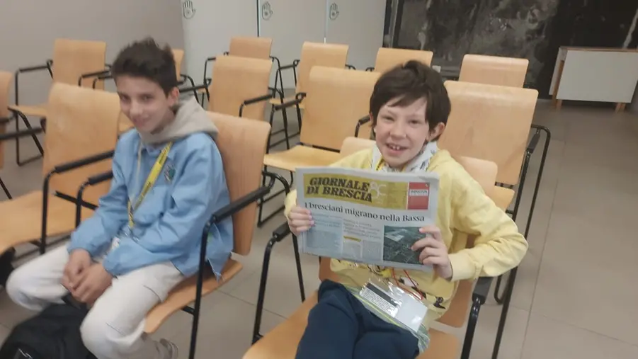 La classe 5E della scuola Laini di Desenzano in visita al GdB