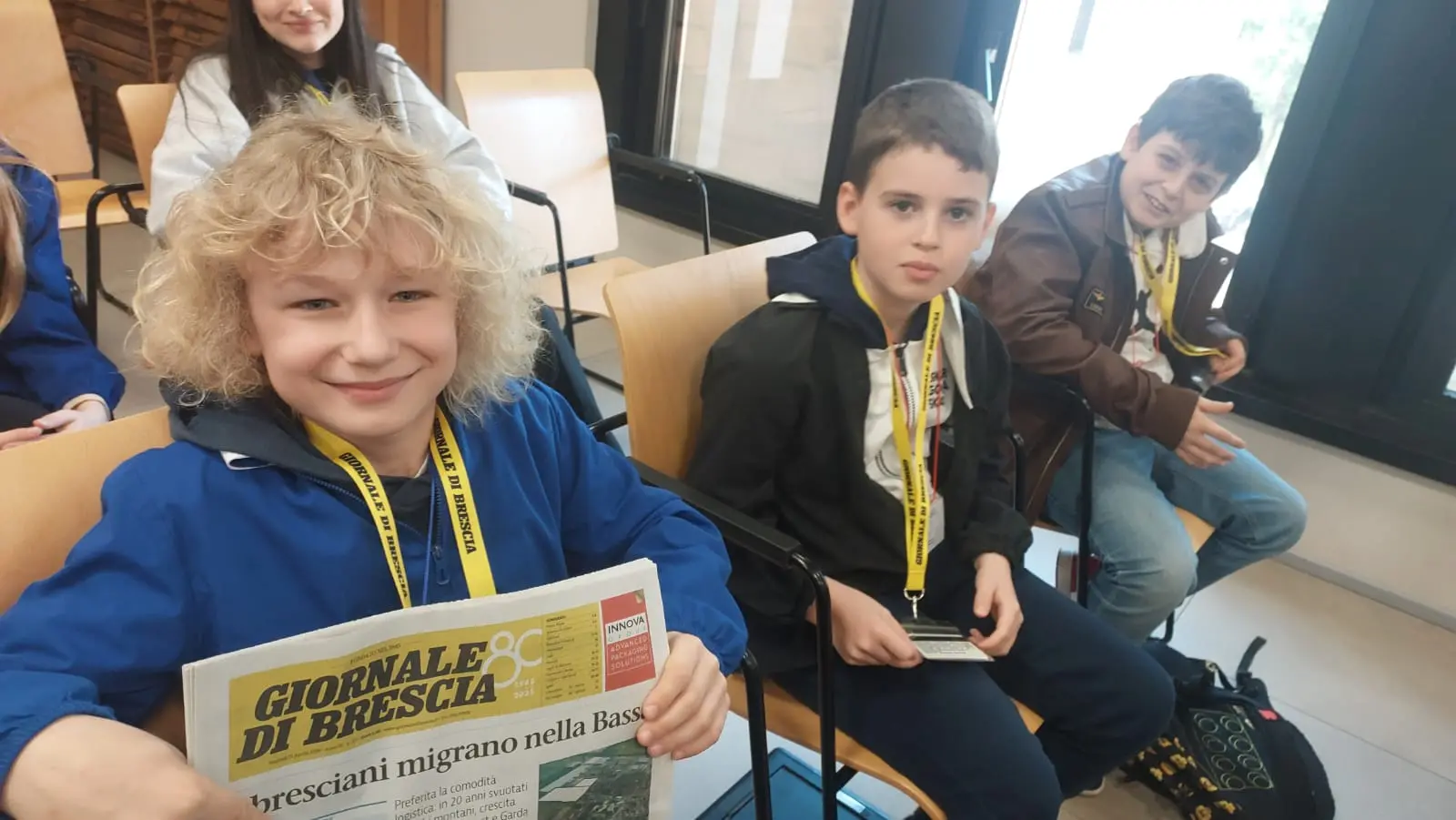La classe 5E della scuola Laini di Desenzano in visita al GdB