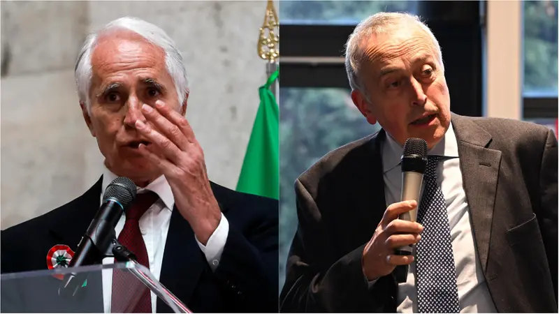 Giovanni Malagò e Giancarlo Abete - Foto Ansa © www.giornaledibrescia.it