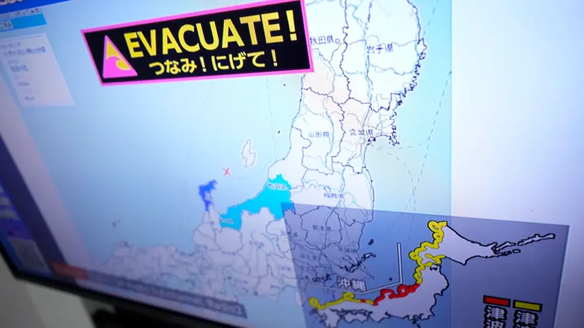 I messaggi di evacuazione per il rischio di tsunami