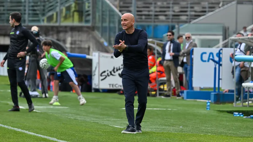 Eugenio Corini, tecnico dell'Union Brescia - Foto New Reporter Pasotti © www.giornaledibrescia.it