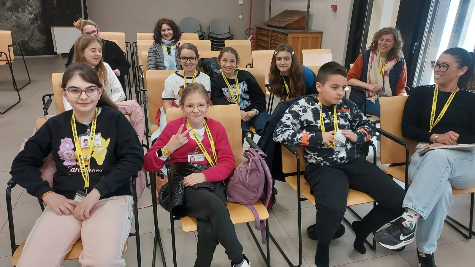 La classe 5A dell’istituto comprensivo Valtenesi di Moniga in visita al GdB