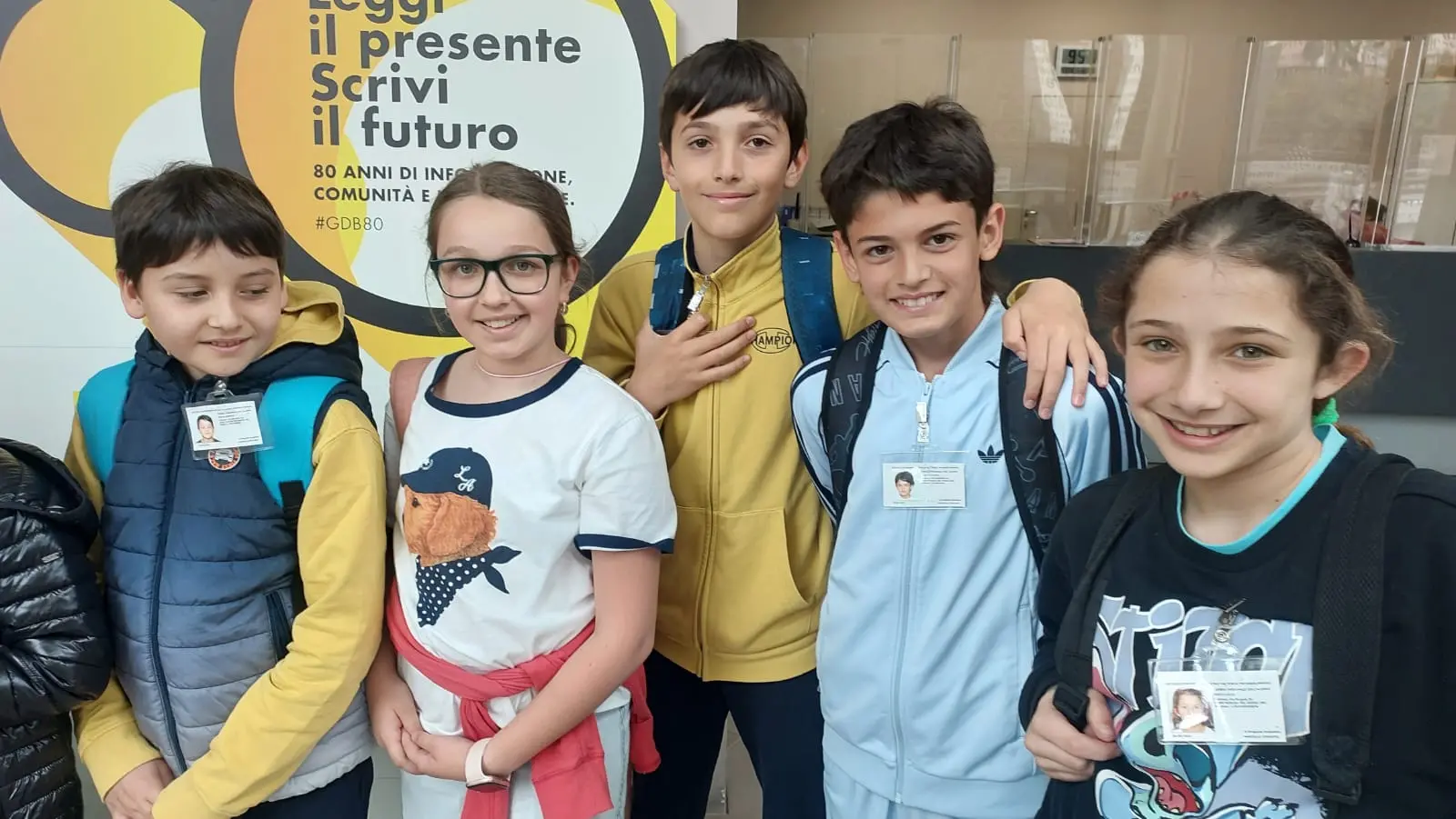 La classe 5A dell’istituto comprensivo Valtenesi di Moniga in visita al GdB