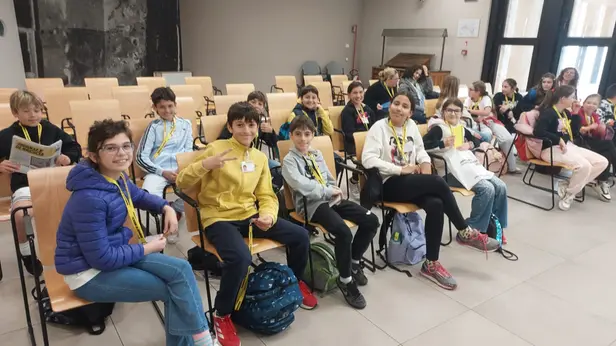 La classe 5A dell’istituto comprensivo Valtenesi di Moniga in visita al GdB