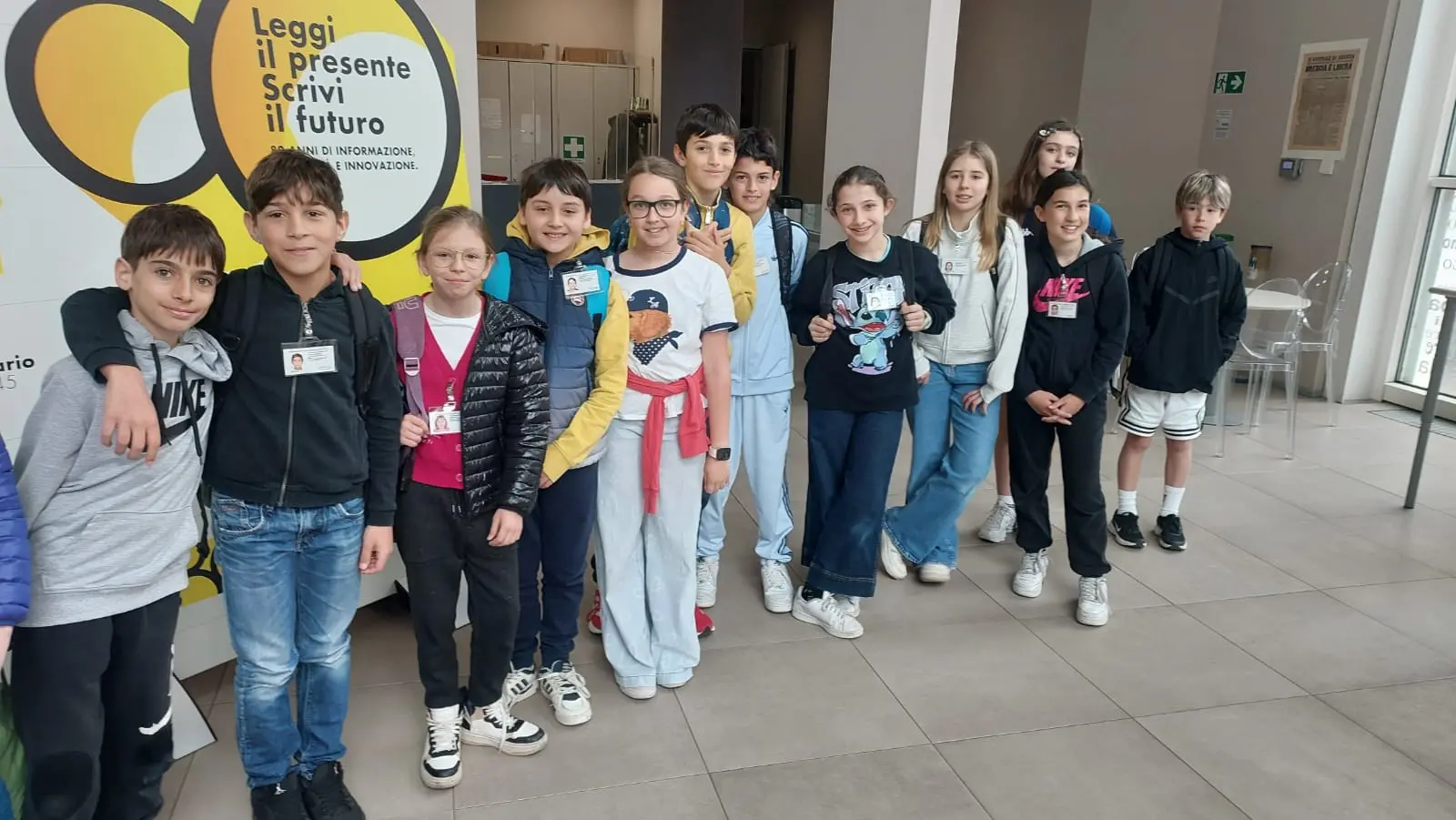 La classe 5A dell’istituto comprensivo Valtenesi di Moniga in visita al GdB