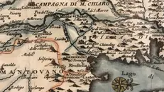 Il Garda in un'antica mappa del territorio - © www.giornaledibrescia.it