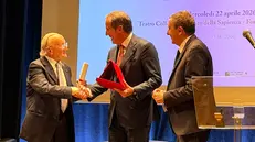 A Perugia, la consegna del premio a Giovanni Gorno Tempini