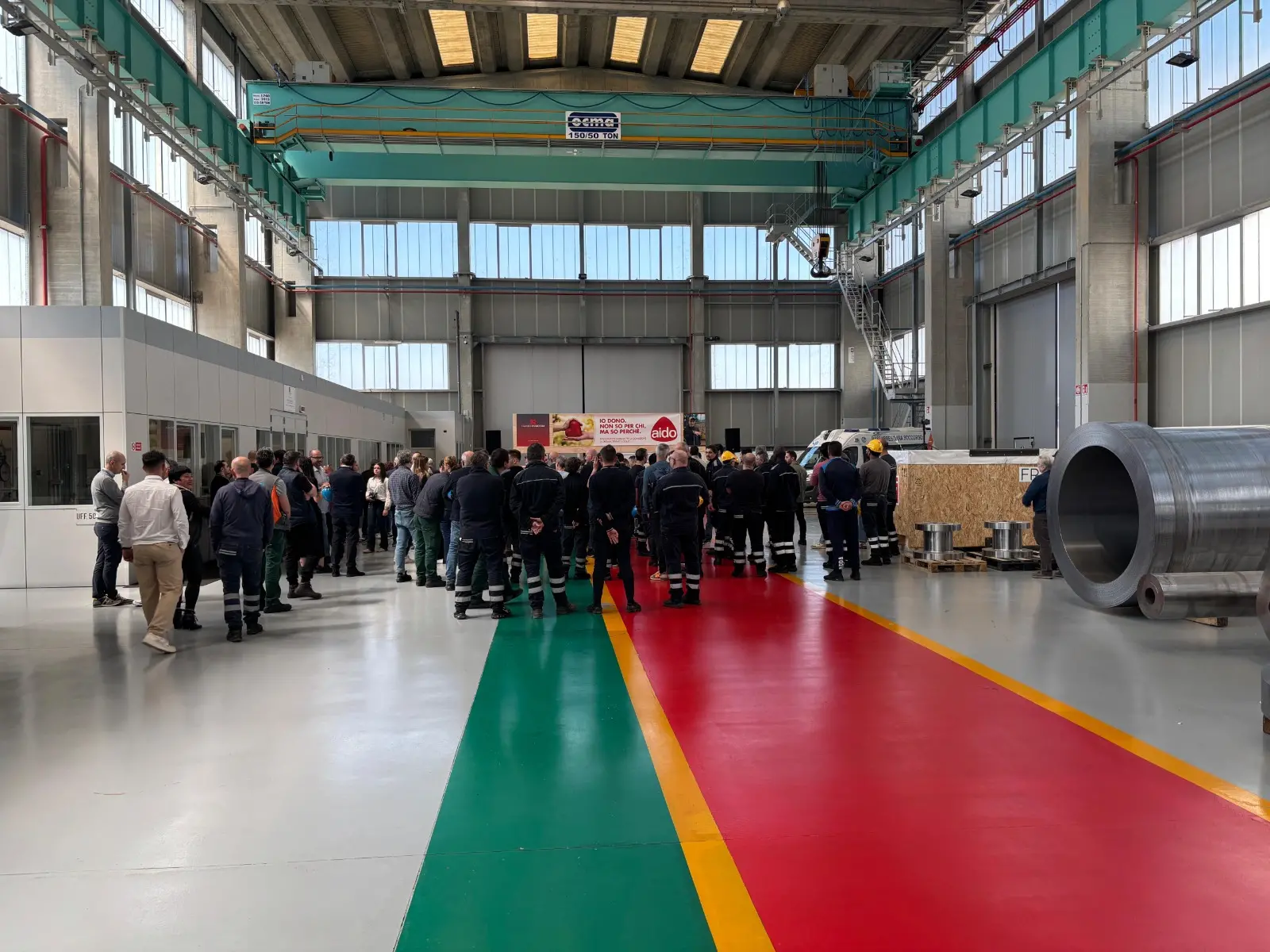 La giornata di sensibilizzazione alla Franchini Acciai di Mairano