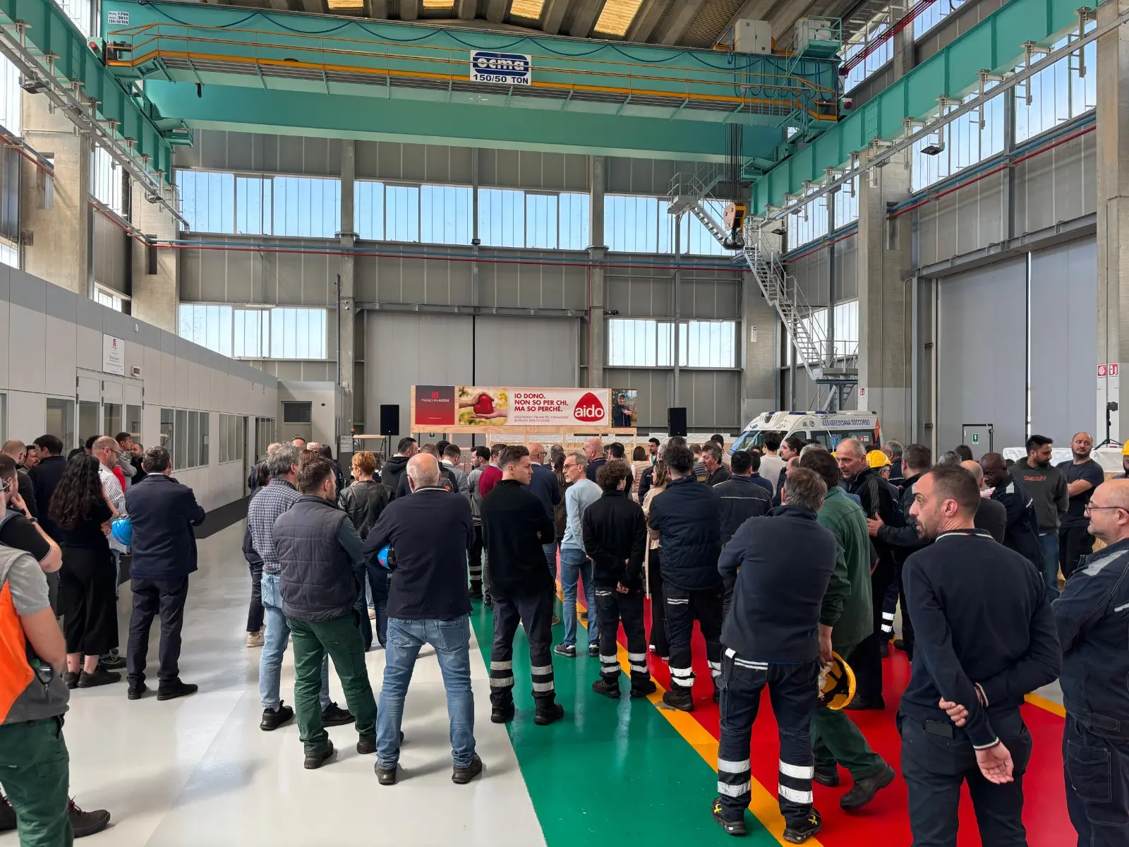 La giornata di sensibilizzazione alla Franchini Acciai di Mairano