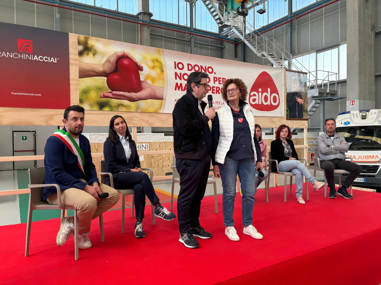 La giornata di sensibilizzazione alla Franchini Acciai di Mairano