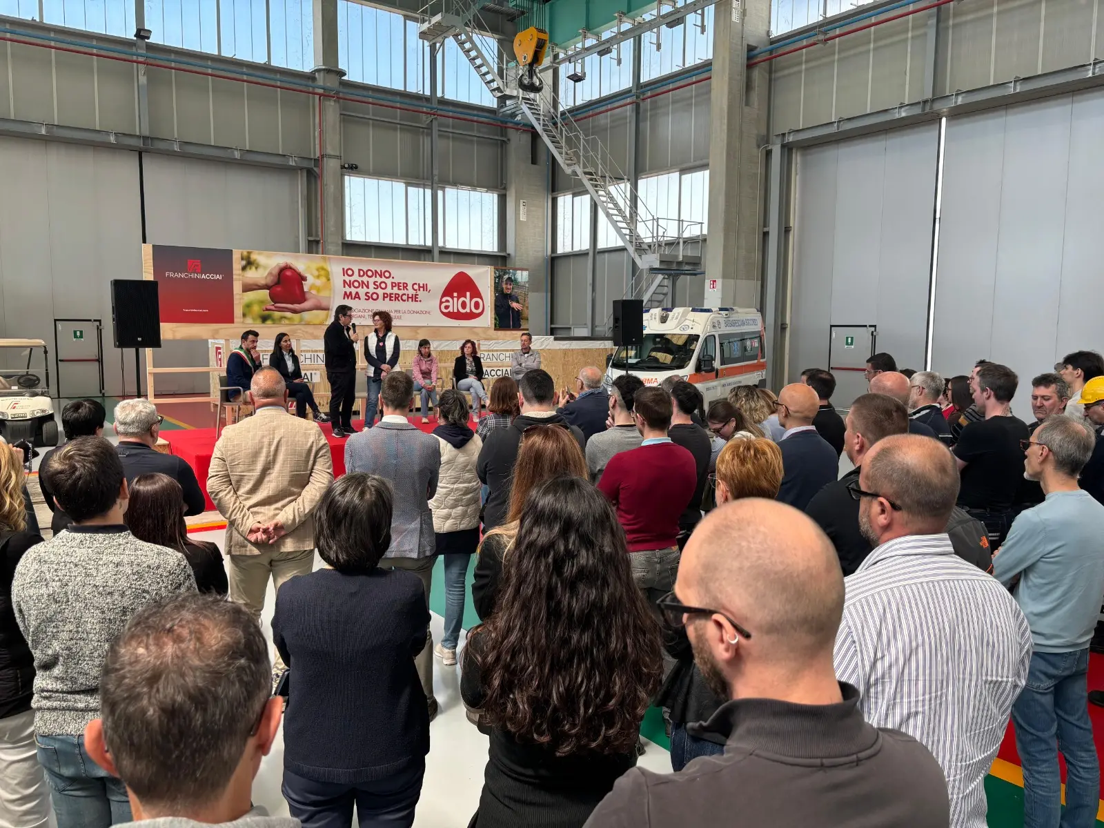 La giornata di sensibilizzazione alla Franchini Acciai di Mairano