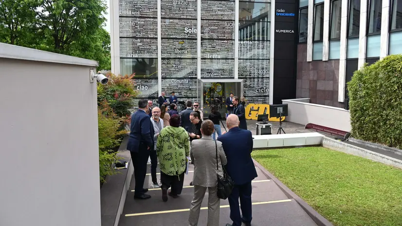 Ospiti alla sede del Giornale di Brescia