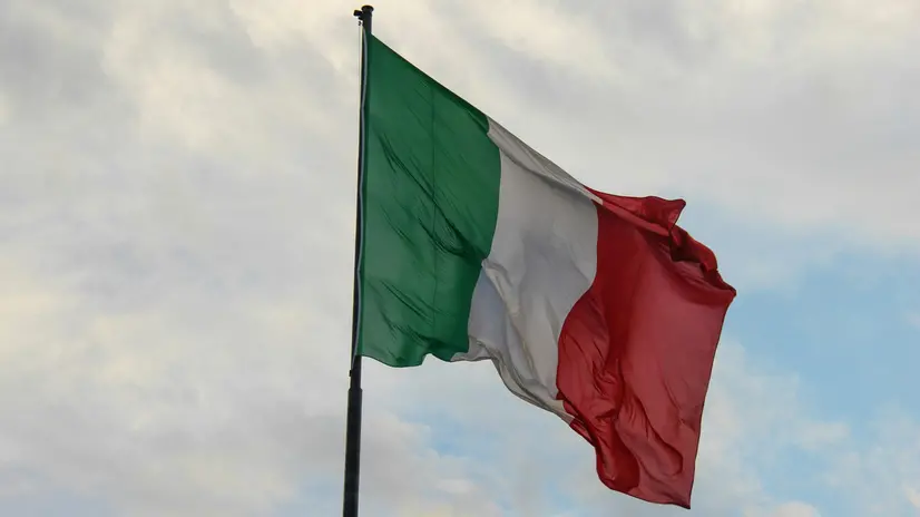 La bandiera dell'Italia