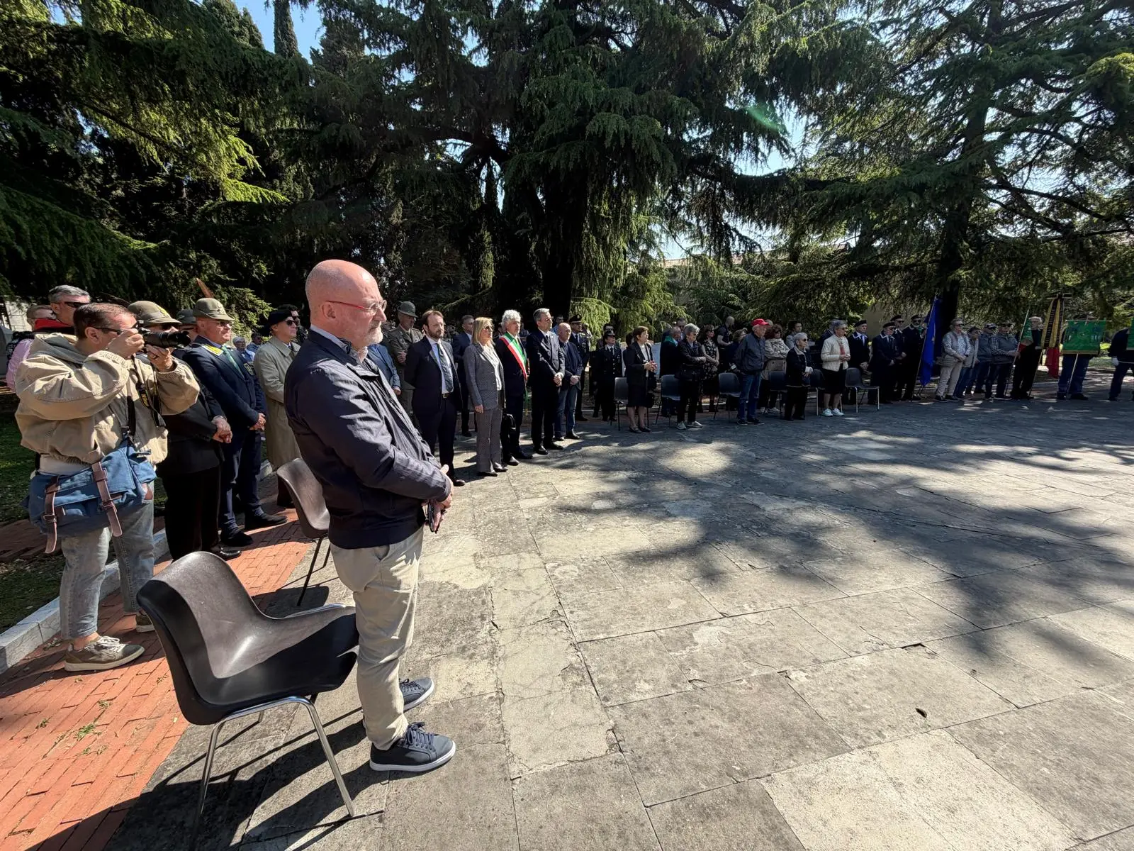 Le cerimonia per il 25 Aprile al cimitero Vantiniano