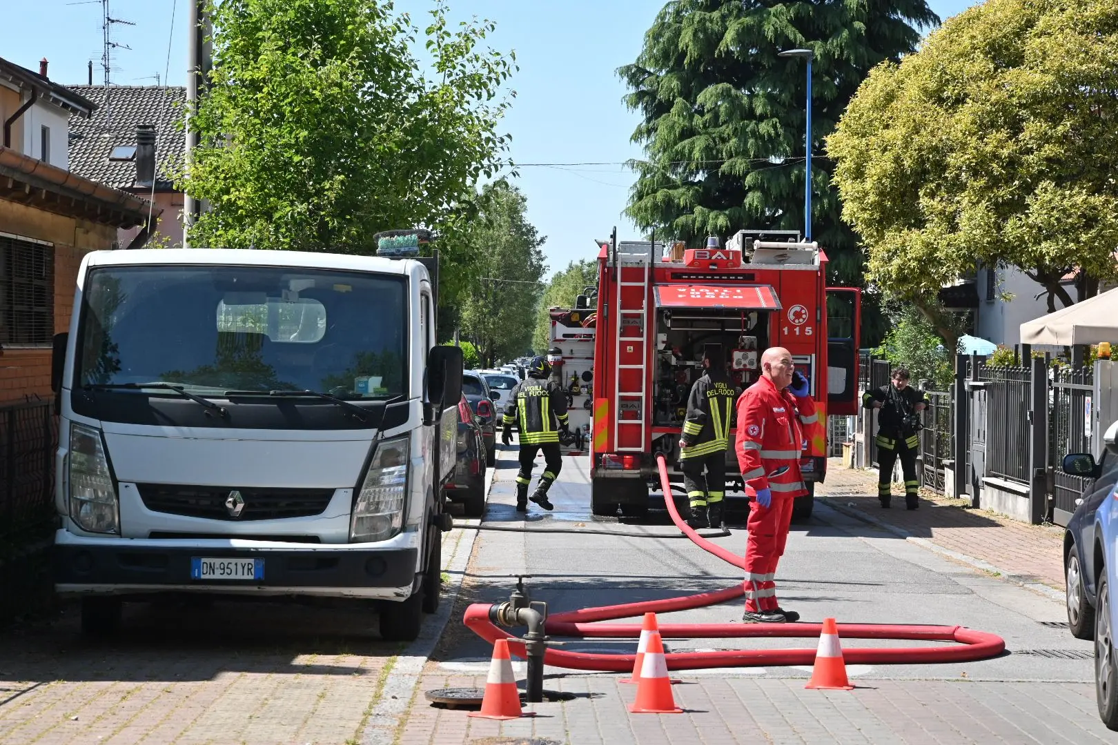 Fuga di gas e principio di incendio al Villaggio Badia