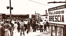 Taglio del nastro del Villaggio Brescia, il 12 luglio 1976 - © www.giornaledibrescia.it