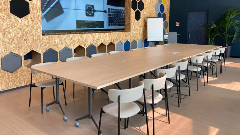 Gli interni dell'auditorium