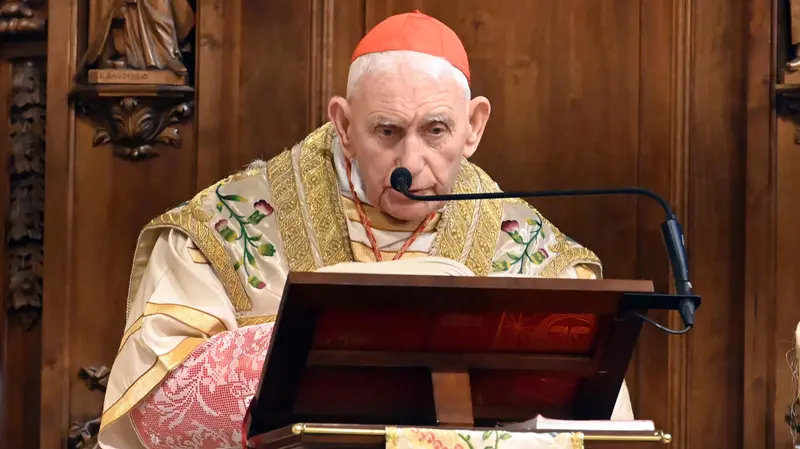 Il cardinale Ernest Simoni - Foto Gabriele Strada Neg © www.giornaledibrescia.it