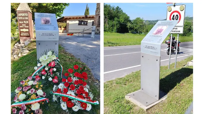 Al cippo di Massadrino asportate le corone deposte per il 25 aprile