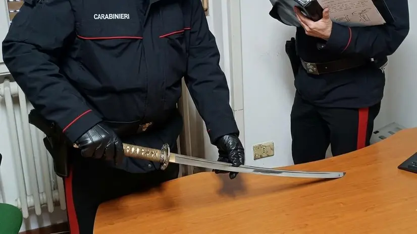 La katana sequestrata - © www.giornaledibrescia.it