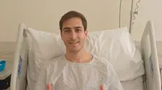 Alberto De Francesco operato al menisco - Foto tratta da Instagram