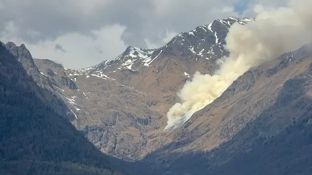 L'incendio in Val di Canè