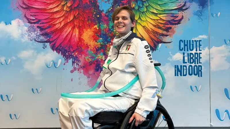 Veronica Raineri argento mondiale Para Skydiving indoor © www.giornaledibrescia.it