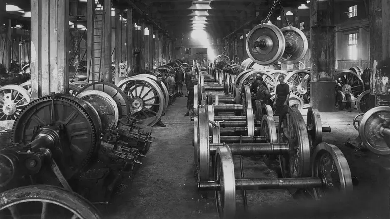 Rucchini Rs, una foto dello stabilimento dei primi del '900