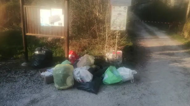 I rifiuti abbandonati nella zona - © www.giornaledibrescia.it