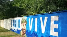 Il murale «Fabio vive» a Chiari