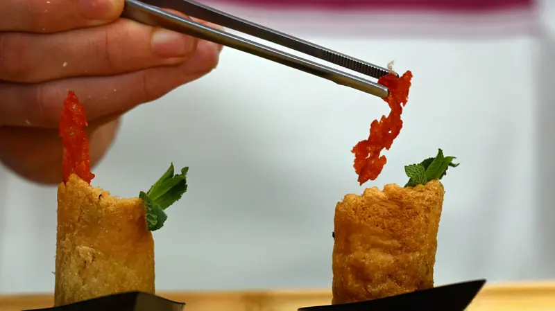 Una delle otto ricette della finale di Chef per una notte - Foto New Reporter Favretto © www.giornaledibrescia.it