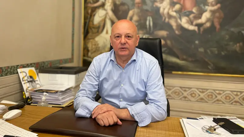 Il sindaco di Gargnano Giovanni Albini