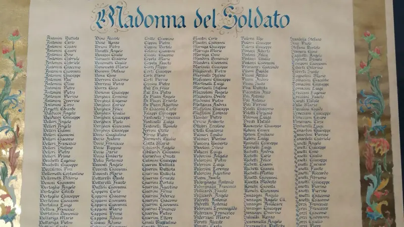 L'elenco dei soldati chiamati alle armi