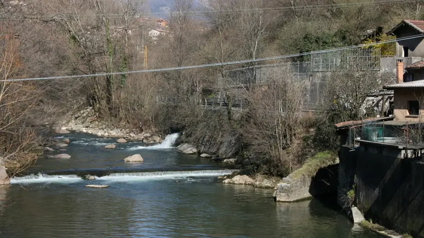 Il fiume Mella a Gardone Valtrompia
