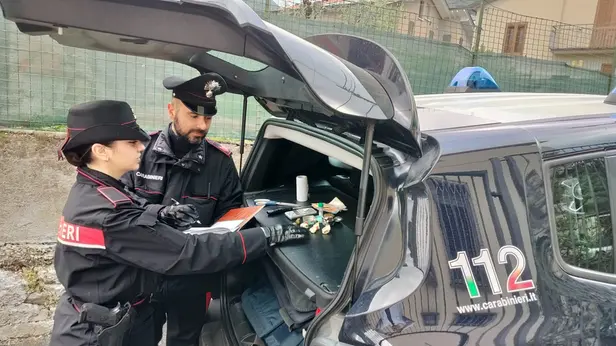 La droga rinvenuta dai carabinieri