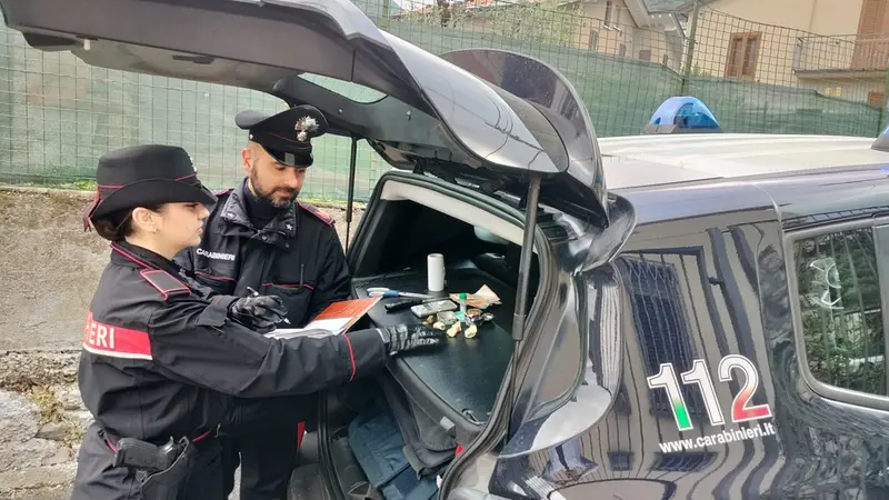 La droga rinvenuta dai carabinieri