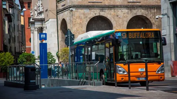 Un autobus di Brescia (foto d'archivio) - © www.giornaledibrescia.it