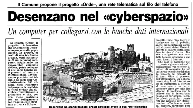 L'articolo del Giornale di Brescia del 4 dicembre 1994 che annuncia la nascita di OnDe - © www.giornaledibrescia.it