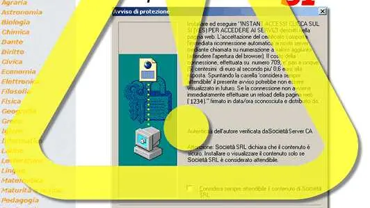 Un fac-simile di una maschera d'attivazione della connessione 709 - © www.giornaledibrescia.it