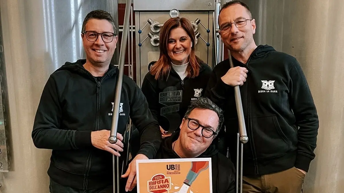 Il team del birrificio La Dama a Bedizzole