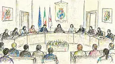 L'illustrazione di un Consiglio comunale - Immagine creata con ChatGpt