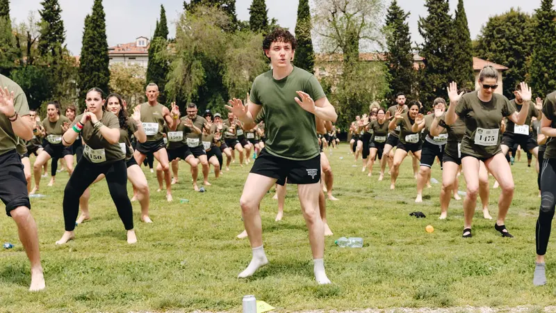 Una sessione di allenamento collettiva