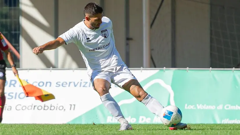 Castelli ha messo a segno la prima rete del Breno - Foto Newreporter Mazzocchi @ www.giornaledibrescia.it