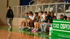 Coach Rossi e la panchina dell'Ospitaletto - Foto Sebastiano Ronzani