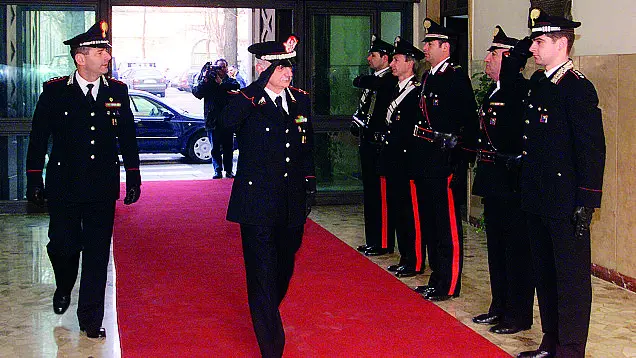 Il generale Mauro Mori a Brescia nel 2001