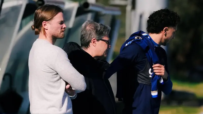 Bjarnason a Salò: con lui il club manager Piovani e De Maria - Media house Union Brescia