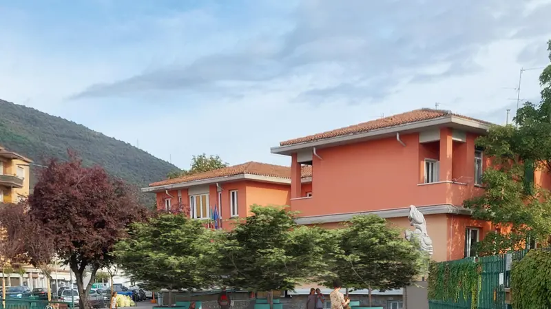 In una foto d'archivio la piazzetta tra le scuole Ungaretti e Carducci - © www.giornaledibrescia.it