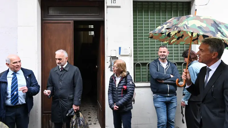 Strage, il sopralluogo in via Aleardi